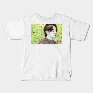 Jungkook and Wildflowers Kids T-Shirt